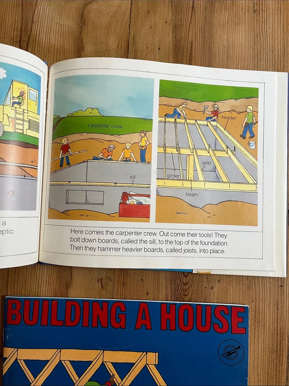 Set/2 Simple Construction Books Illustrated for Children HC How To Build A House